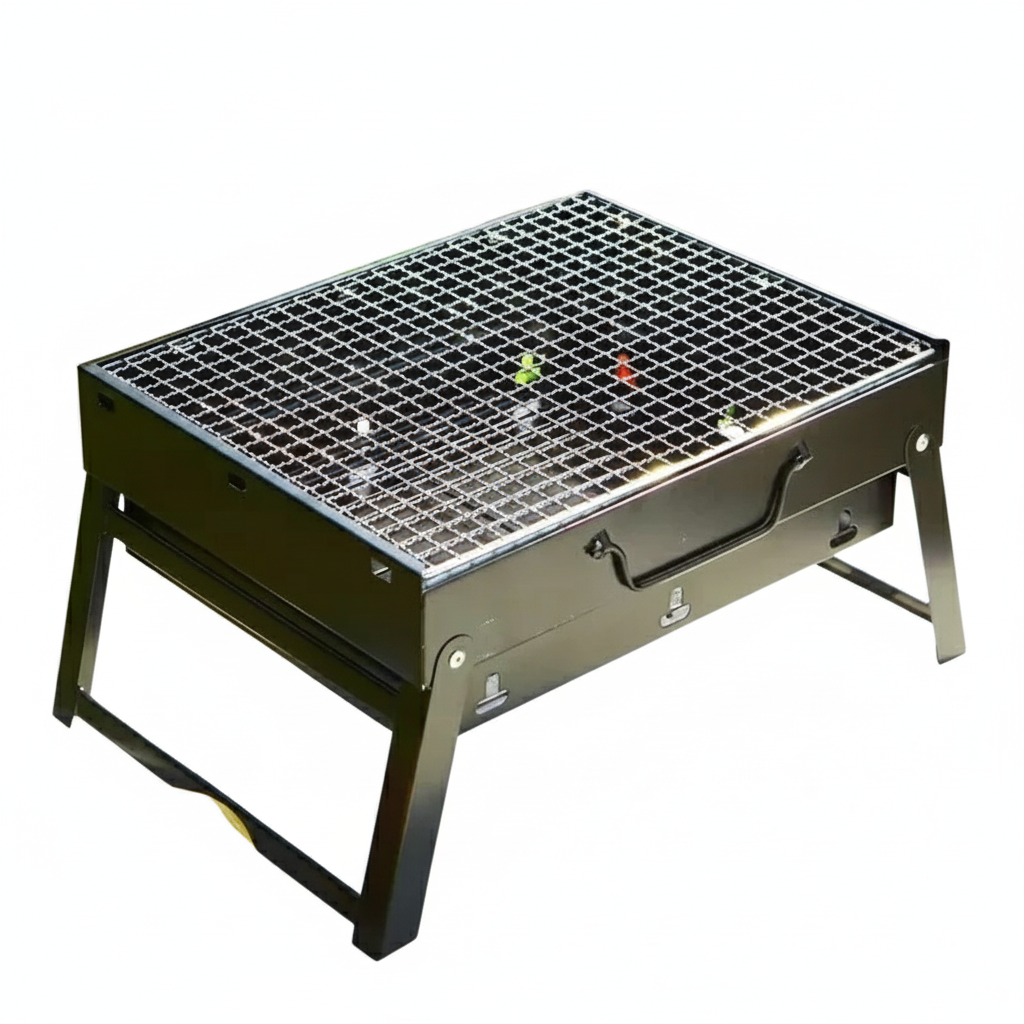 Portable BBQ Charcoal Grills for Camping & Outdoor | Mini Stainless Steel BBQ Tool